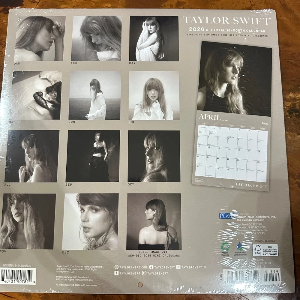 Taylor Swift 2026 Calendar